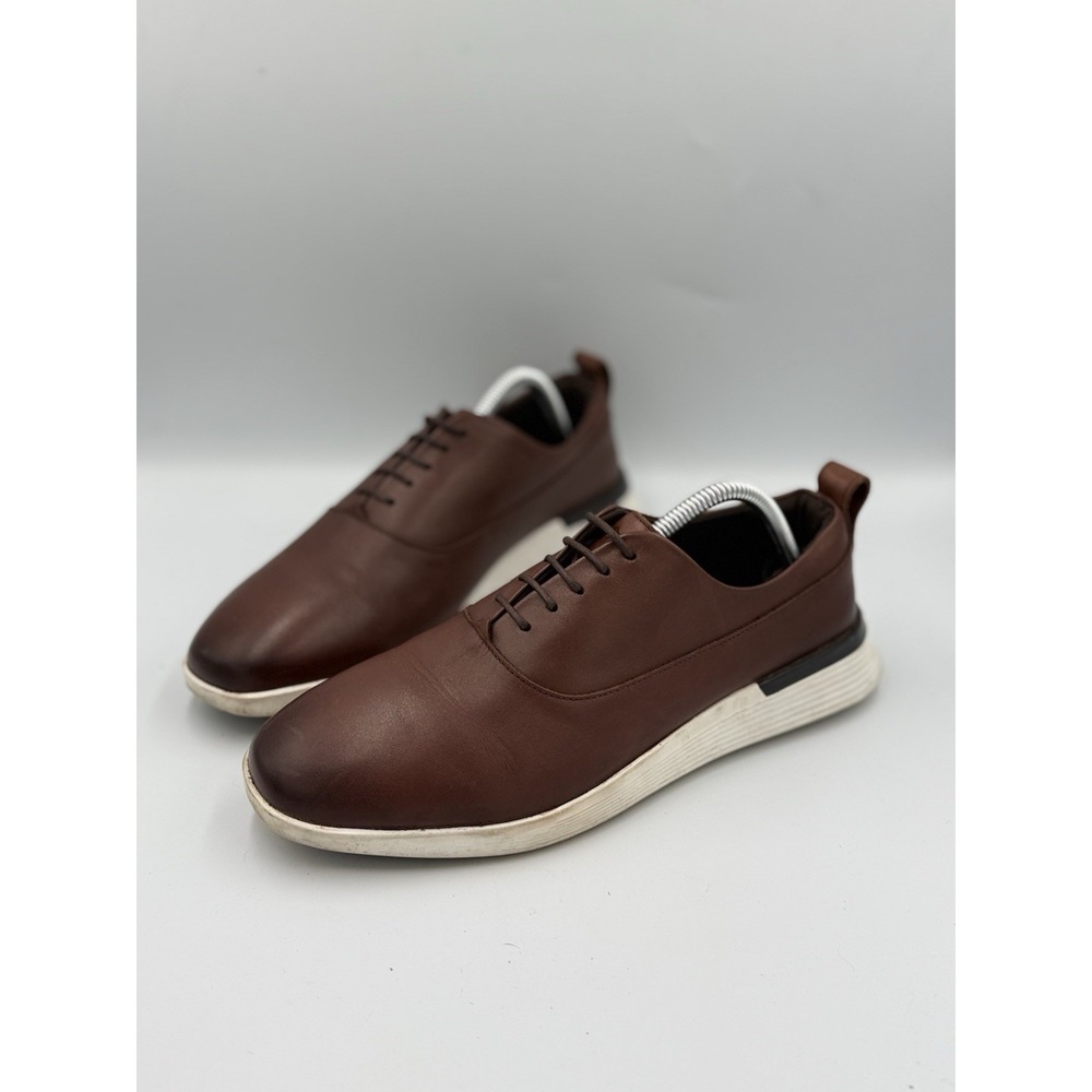 Wolf & Shepherd Crossover Derby Shoes Mens Size 8.5 M Brown Leather Lace Casual